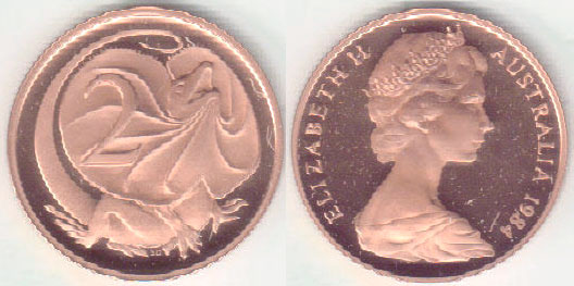 1984 Australia 2 Cents (Proof) A003281